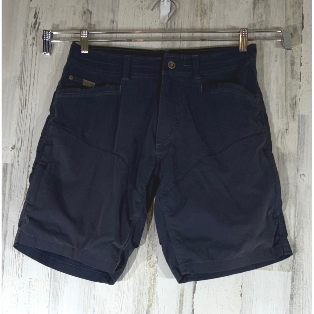 KUHL Radikl Shorts 32 Blue Vented Crotch Hiking Outdoor Utility Gorpcore Casual